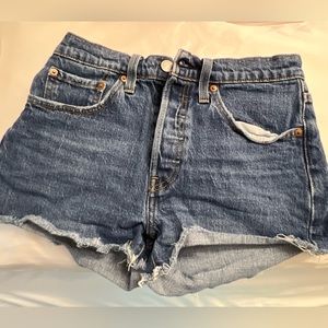 Levi's 501 Jean Shorts Dark Wash